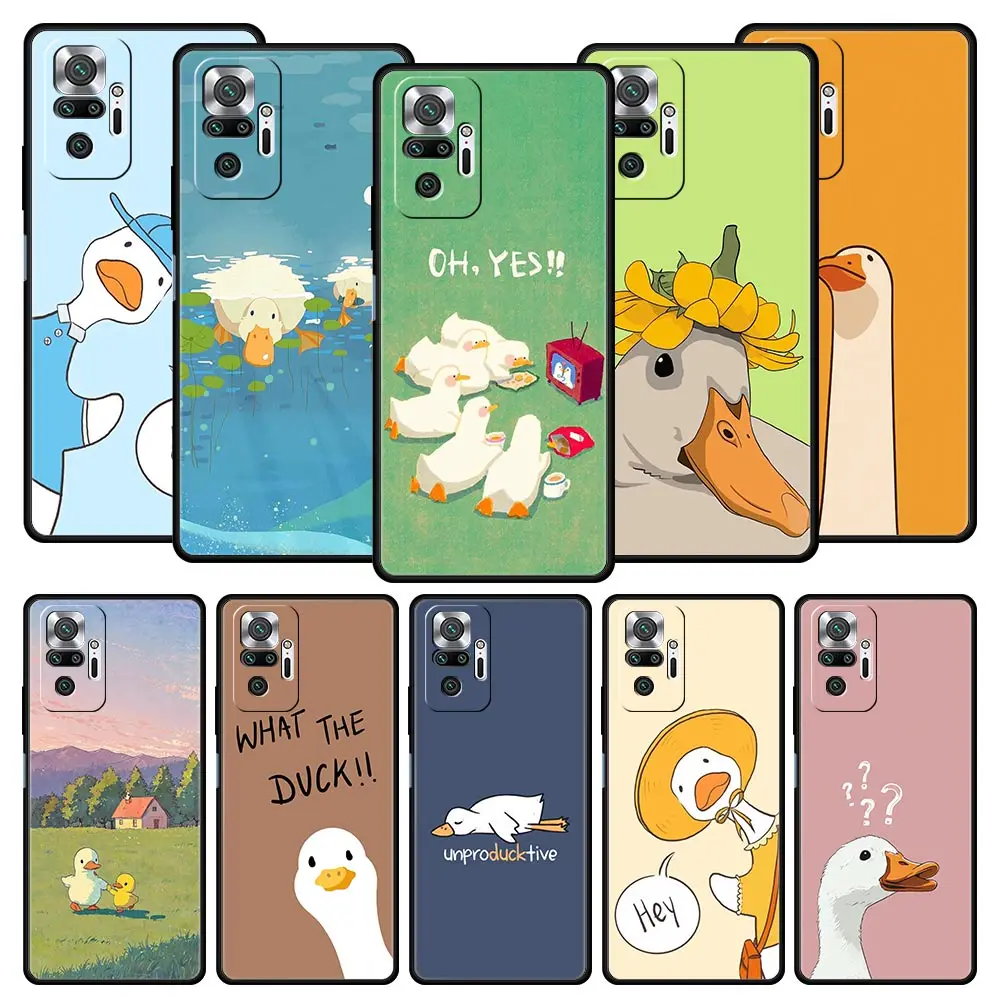 Whimsical Duck Soft TPU Phone Case Cover