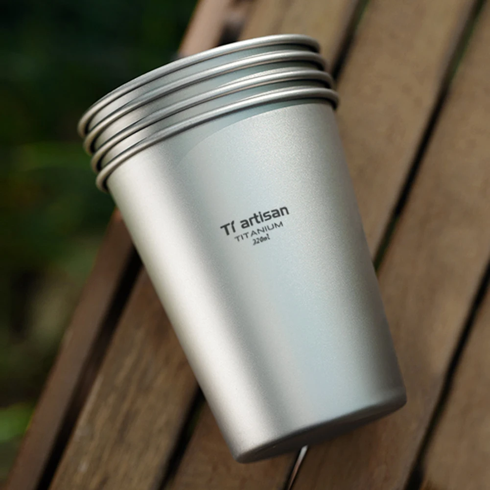 1pc Tiartisan Beer Mug Pure Coffee Mug Single Wall Kitchen Drinkware Kids Beer Milk Water Cup 320ml Camping Tableware 4