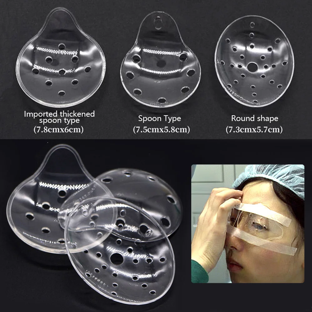 Eye Shield Ventilated Clear Plastic Eyepatch Ophthalmic Surgery Single ...