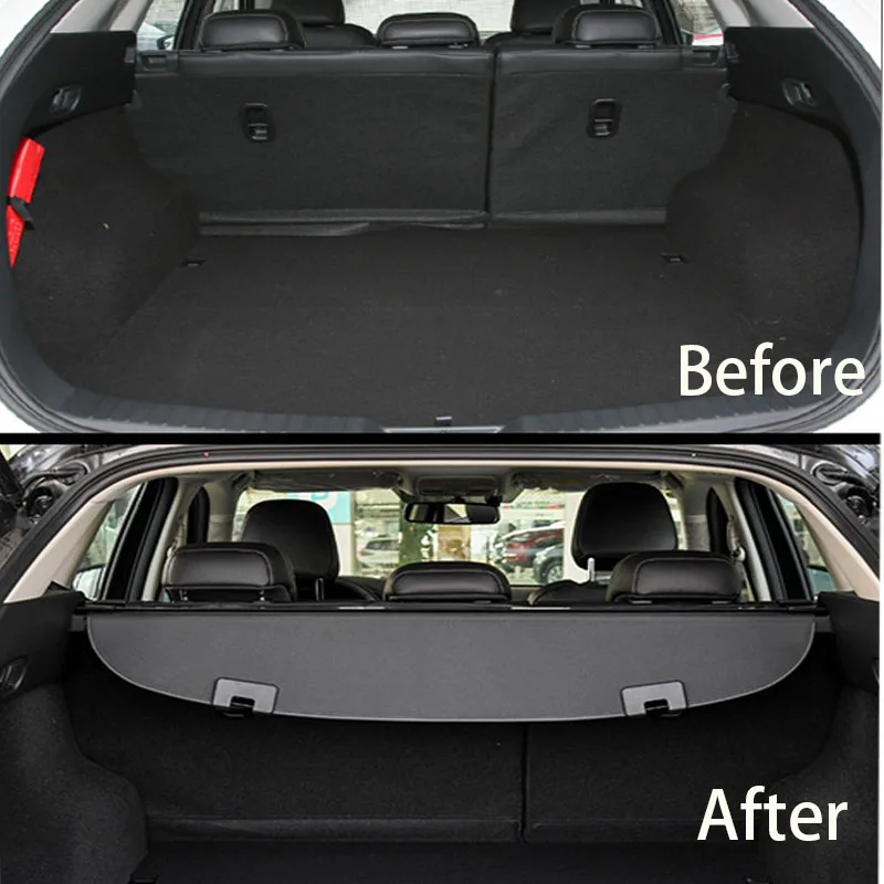 Trunk Cover Curtain Suitable For 13-23 Mazda CX-5 Retractable Cargo Cover Organizer For Trunk Waterproof Security Shield Shade