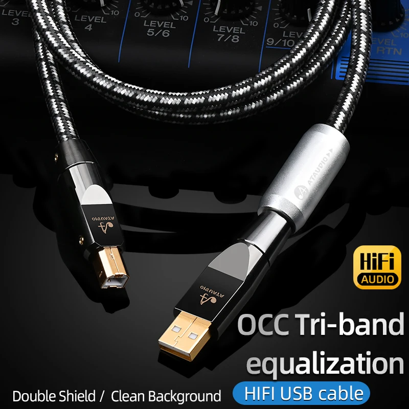 

Ataudio Hifi Usb Cable Usb Type A To B Audio Usb Otg Type B Cable For Pc Dac Mobile