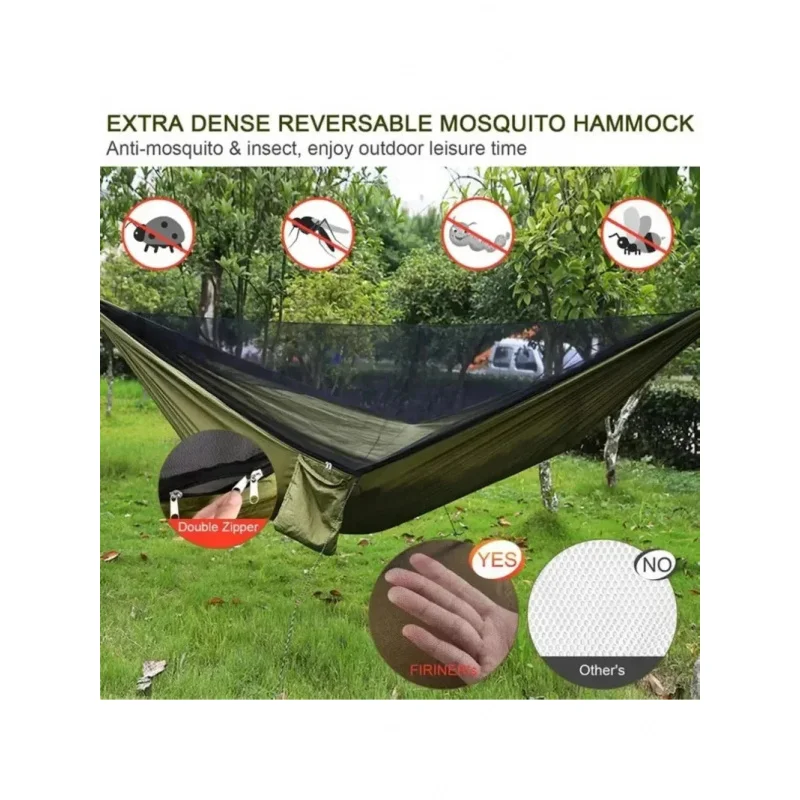 Parachute Fabric Hammock with Net 6