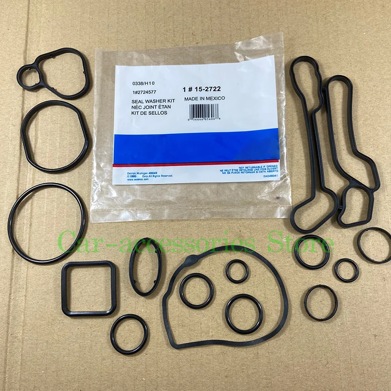 Engine Oil Cooler Gasket Seal Set Intake Manifold Gasket Set 10Set For Chevrolet Aveo Trax Cruze Orlando Sonic Croma Opel Astra Zafira 1.6L 1.8L