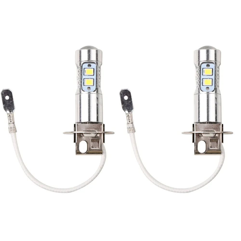 2Pcs 100W H1 LED H3 LED Headlight Bulbs 6000K Super Bright Car High Low Beam Motorcycle Headlights Auto Light Car Accessories led car lights led lights led bulbs led headlights led car headlights car headlamps