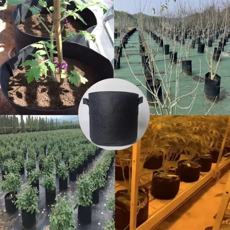 Large Heavy Duty Fabric Grow Bag with Handles