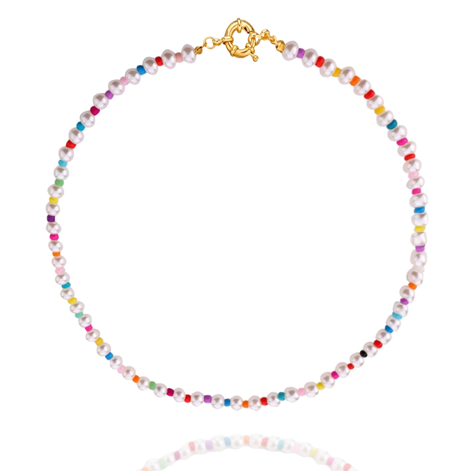 Collana Girocollo Con Pietre Colorate - Foto 12