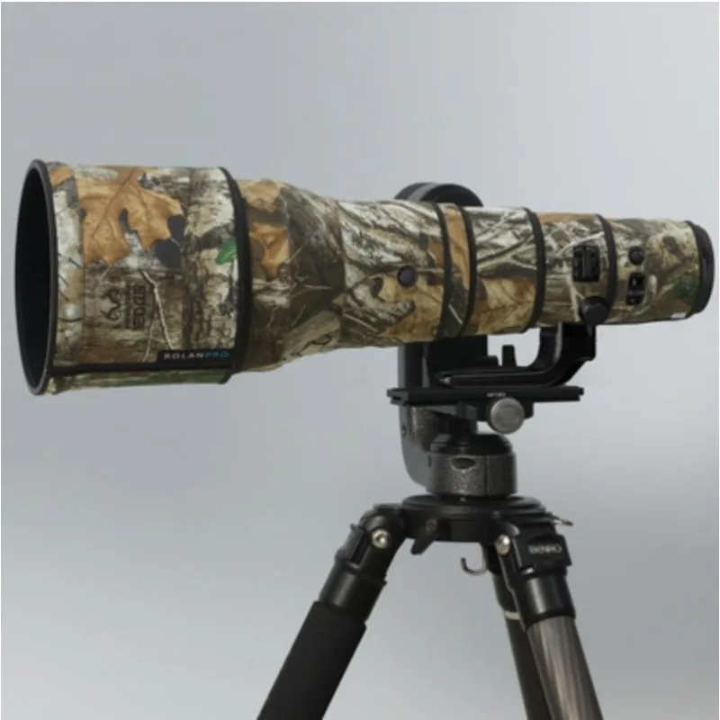 ROLANPRO 방수 렌즈 코트, 니콘 Z 800mm F/6.3 VR S 위장 슬리브 보호 케이스, 레인 커버 Z800mm Z800 건 커버