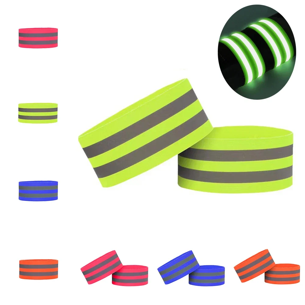 Reflective Bands Elasticated Armband Wristband Ankle Leg Straps