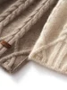 100% Cashmere Knit Cable Beanie Caps Solid Thick Soft Hat Fashion Autumn Winter Warm Highstreet Caps Women Pure Cashmere Bonnet 6