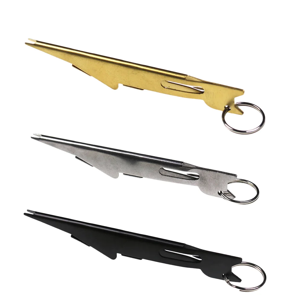 

3 Pcs Practical Knot Tying Tool Fly Fishing Line Tyer With Hook Eye Cleaner Silver Fishing Hook Accessory Tackle Box Tool