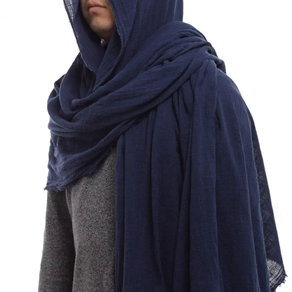 Men Scarf Vintage Soft Fabric Comfortable Breathable Solid Color Keep Warm Spring Male Hood Cloak Medieval Men Scarf Vintage Soft Fabric Comfortable Breathable Solid Color Keep Warm Spring Male Hood Cloak Medieval Costume for Banquet Mallzona