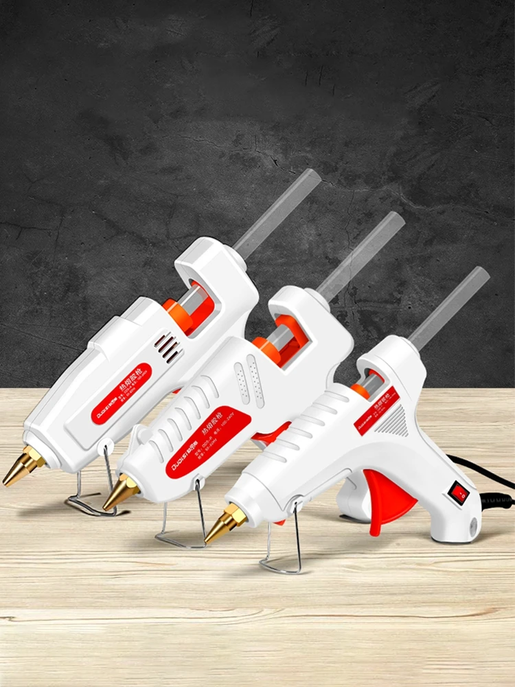 100W Hot Melt Glue Gun DIY Mini Household Industrial Guns Heat Temperature Electric Repair Tool Use 11mm Glue Sticks 5