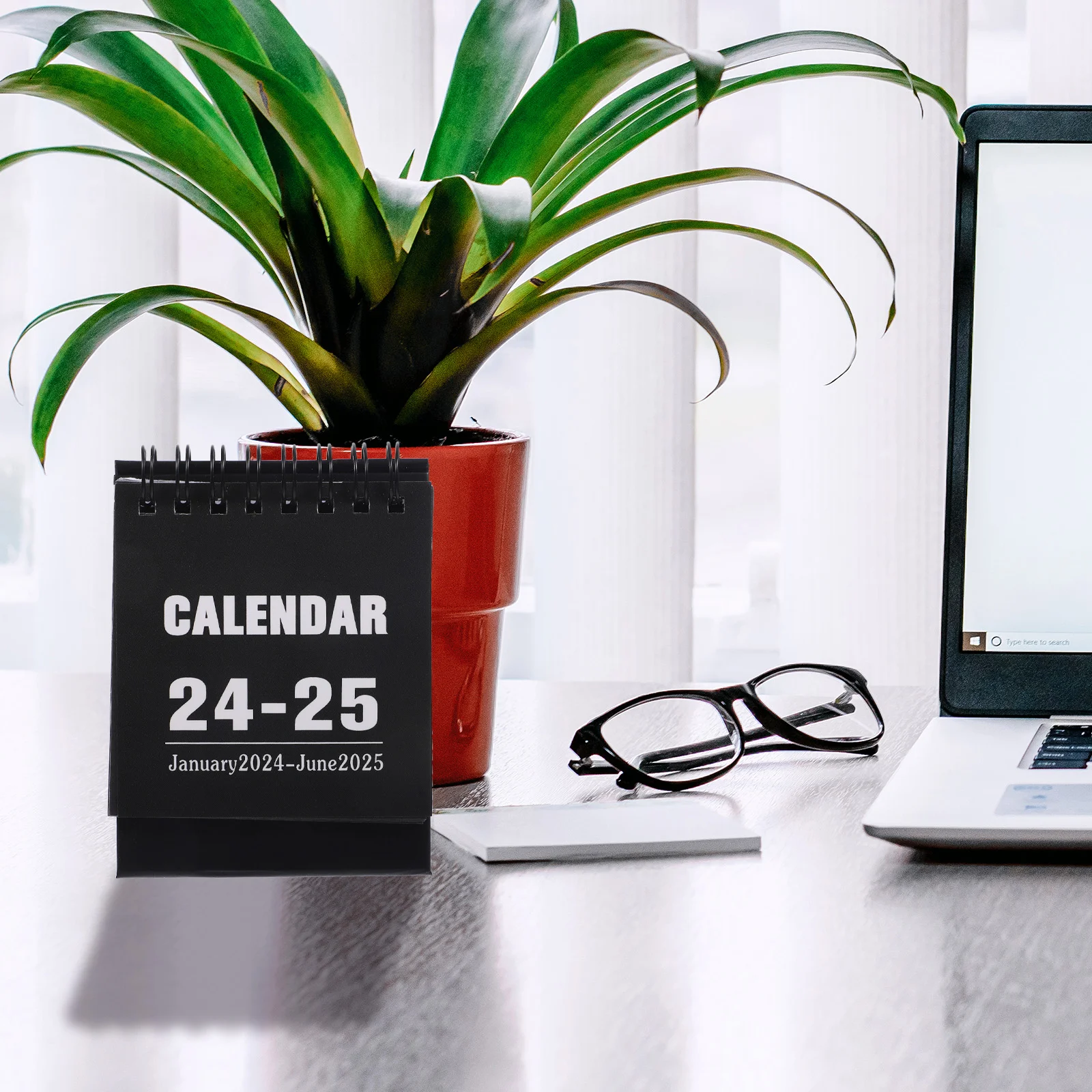 

2024 2025 Mini Calendar Desk Paper Calendar Standing Flipped Calendar Jan 2024 June 2025 Calendar Portable Tent Calendars Wire