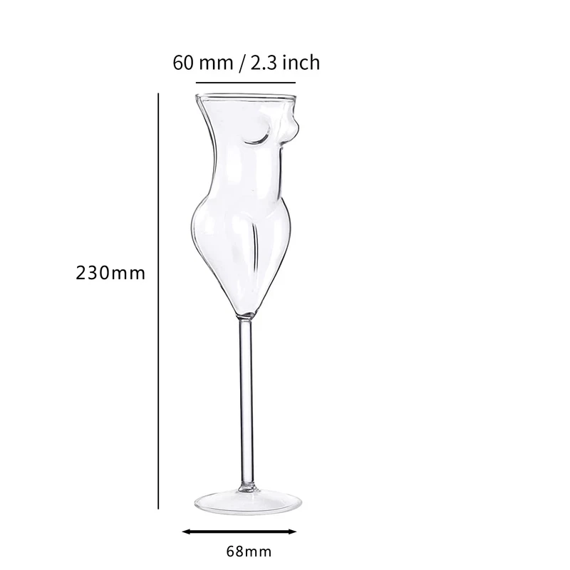 1PC Women Body Shape Red Wine Glass Goblet Party Wine Mug Cocktail Glasses Bar Club Beauty Goblet Glass Naked Girl Cup