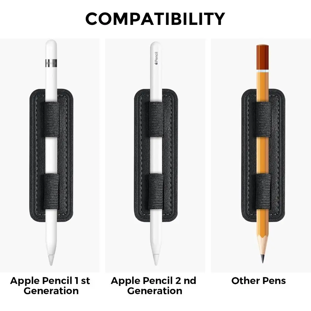 Universal Stylus Holder with Anti-Loss Elastic Band