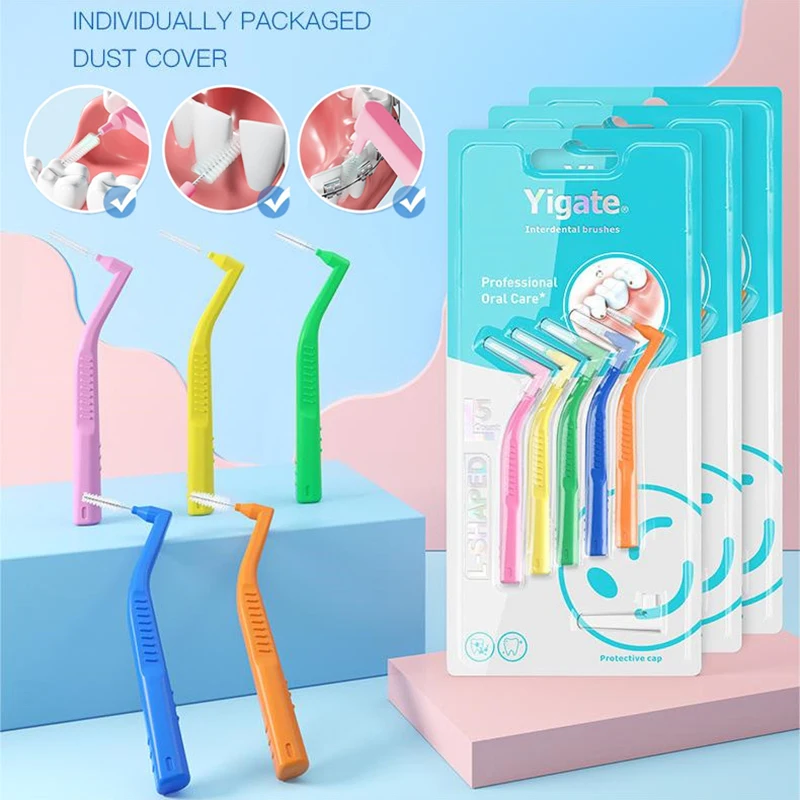 

5 шт./набор, L-образные зубные щётки