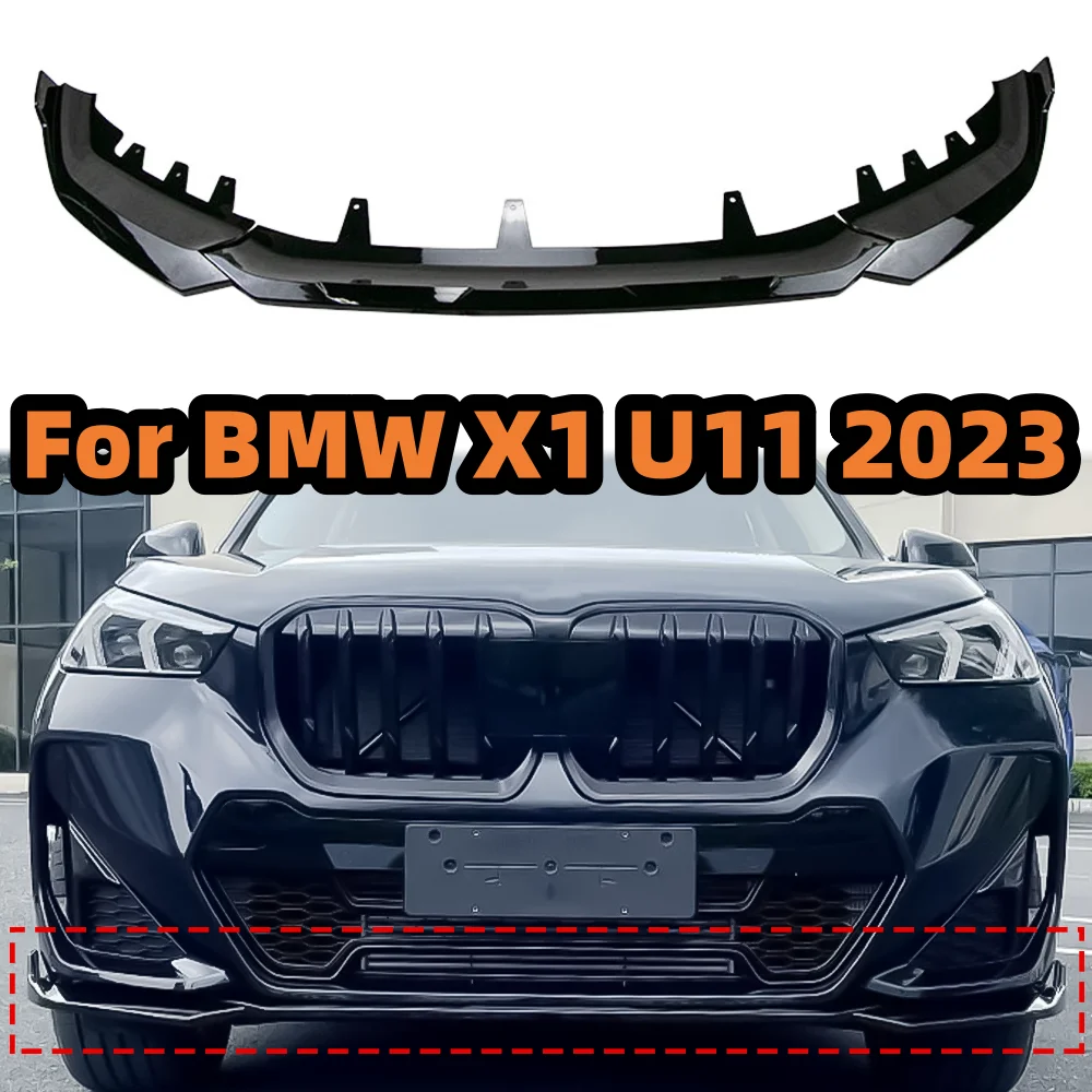 AMP-Z Front Bumper Lip for BMW X1 U11 M Sport 2023+ - China Front Splitter,  for BMW X1 U11 M Sport 2023+