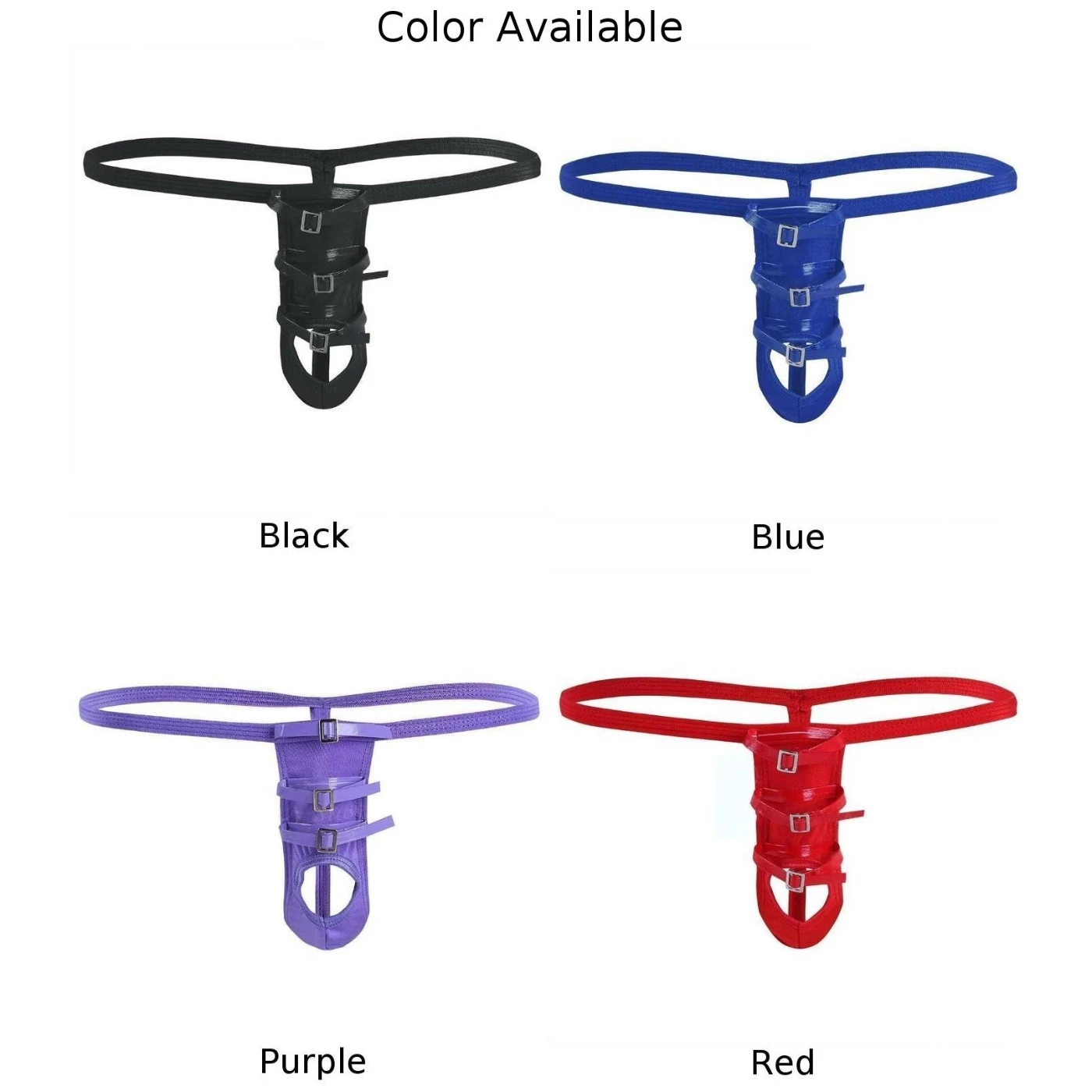 Male Underwear Sexy Mens Strappy Open Butt G-string Bikini With Penis Hole Gay Briefs Lingerie Panties Thong