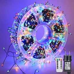 Outdoor Firecracker Fairy LED String Lights with Copper Wire for Wedding and Christmas Decor (Colored Light)