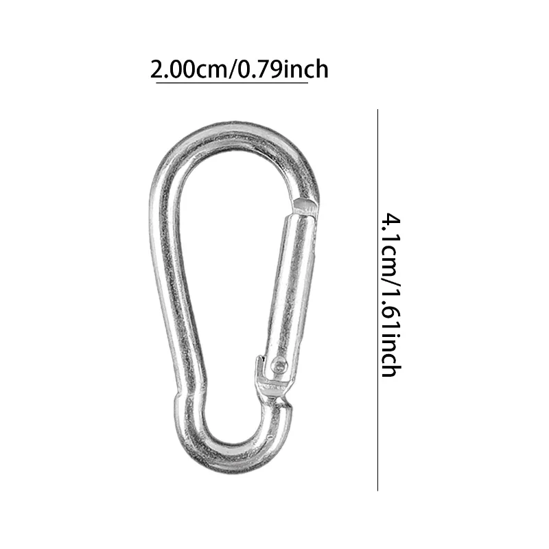 Snap Hook LT Easiyl 4 Sets Mini Carabiners Aluminum Alloy Keyring Clips D Ring Carabiner Spring Buckle Carabiner For Camping Fishing Hiking Traveling Sports Outdoors S Clips