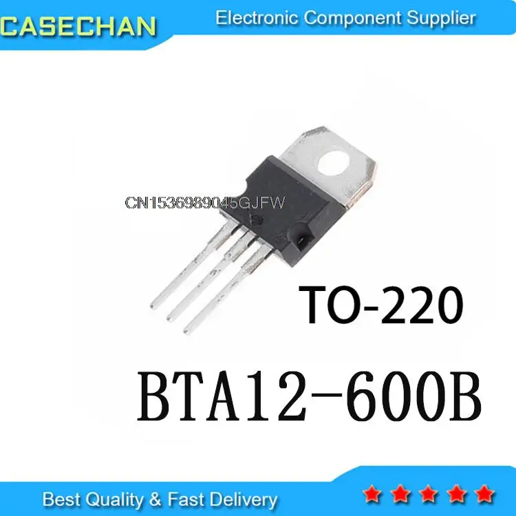 Triac Transistor 10PCS BTA12 600B TO-220 BTA12-600B