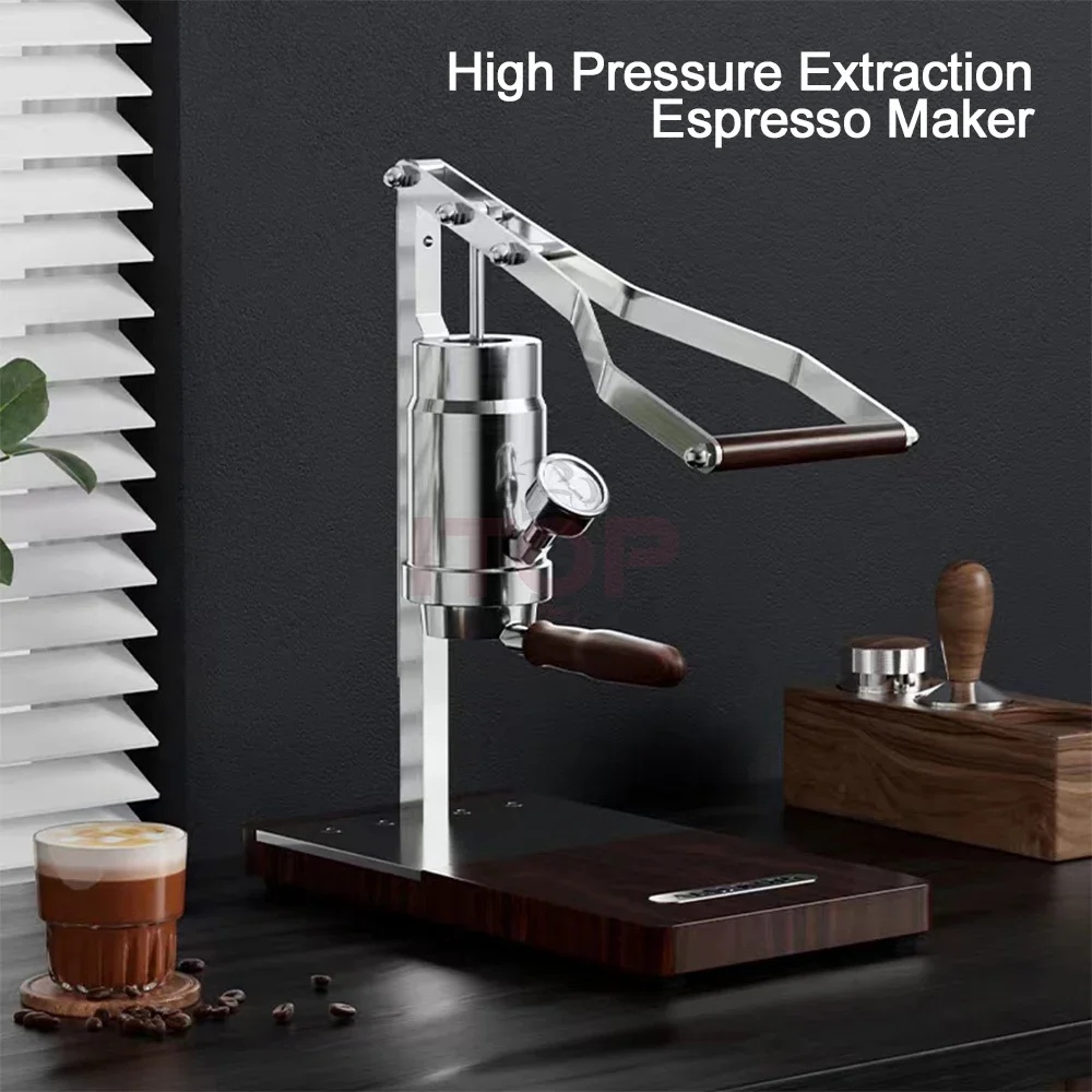 LXCHAN Hand Press Coffee Machine Household Espresso Concentrated 9Bar Constant or Variable Pressure Rod Coffee Machine 51MM/58MM