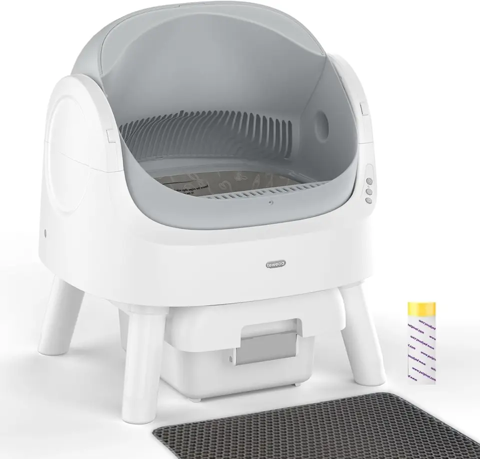 Automatic Self Cleaning Cat Litter Box with Safety Features