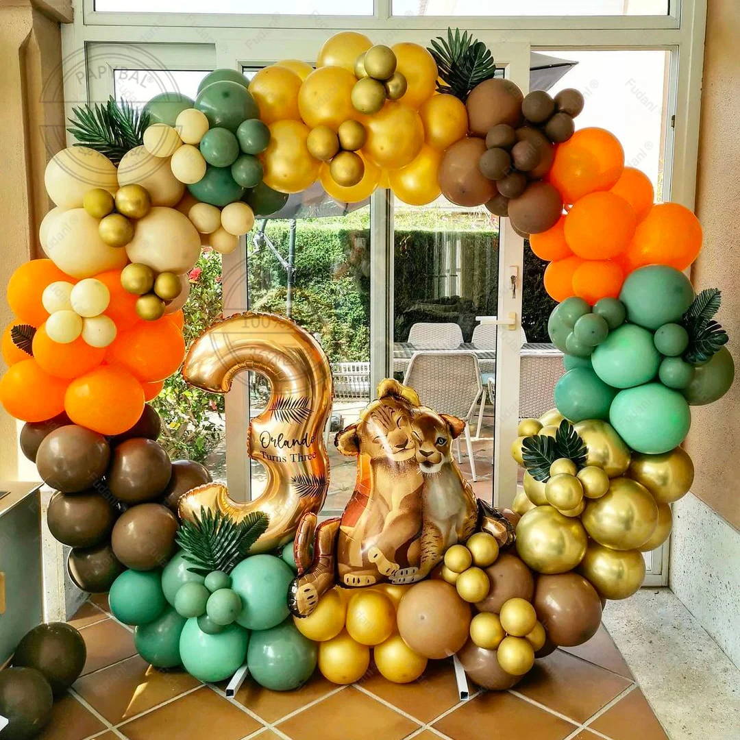 Disney The Lion King Simba Baby Shower Balloons Arch Set For Kids