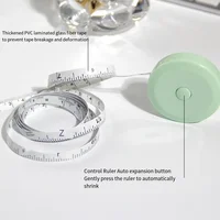 Ruban à mesurer rétractable, mesure du corps, règle, double face, outils de mesure, 2m 4