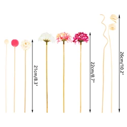 Elegant Pink Hydrangea Rattan Diffuser Sticks - Set of 10 (SW100120)