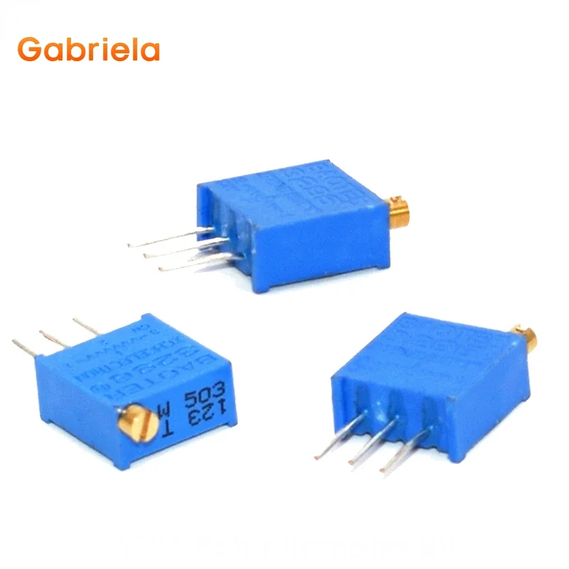 10 PCS 3296 potentiometer Kit High Precision 3296W Variable Resistor 100R -1M 200R 500R 1k 2k 5K 10K 20K 50K 100K 200k 500k