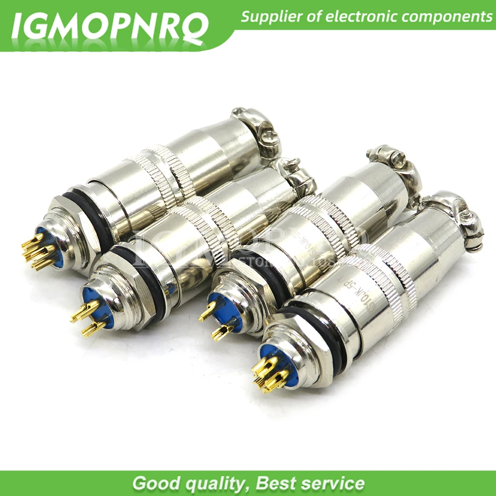 Xs8 Xs9 Xs10 Xs12 Aviation Connector Push-Pull Circular Quick Connector 2/3/4/5/6Pin 5P Gold Plated Contact Male And Female Plug