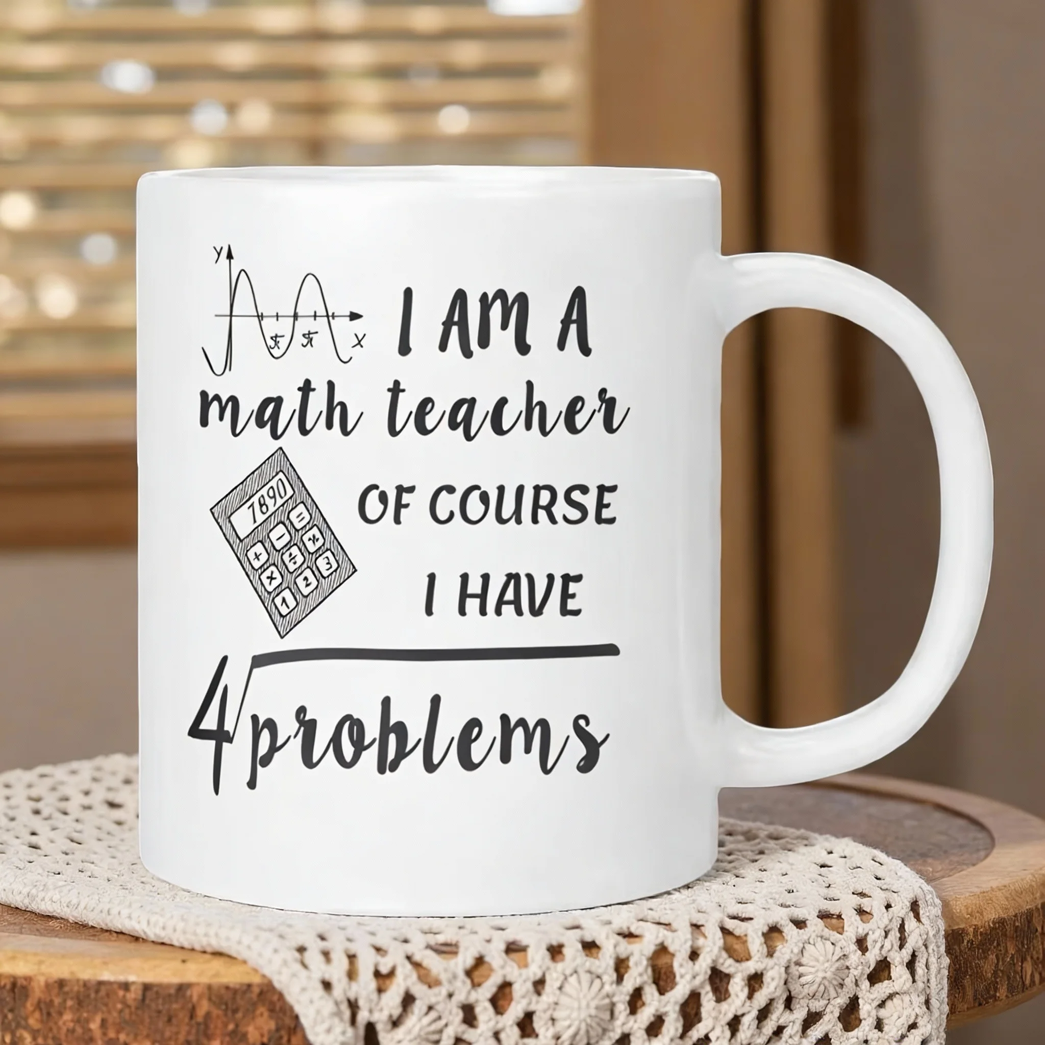 „Ich bin Mathe – natürlich habe ich Probleme!“ Lustige Tasse (350 ml), Geschenkidee für Lehrer_voghion.com