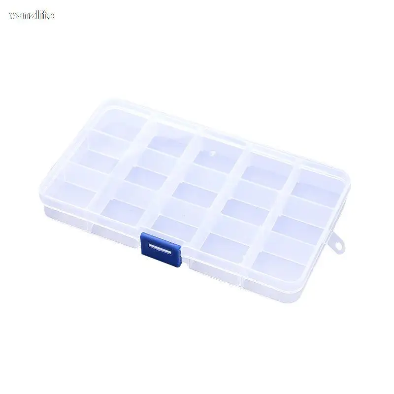 Vanzlife Transparent Jewelry Storage Box Detachable Free Assembled Frames 24 Content Box for Store Items Home Organization 5