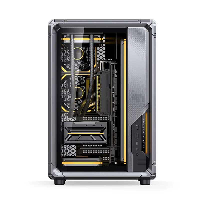 Jonsbo X400 Seaview 룸 PC 케이스 MINI-ITX M-ATX 게임 섀시 백 플러그 ATX 마더보드 지원 360 수냉식 13 팬 포지션