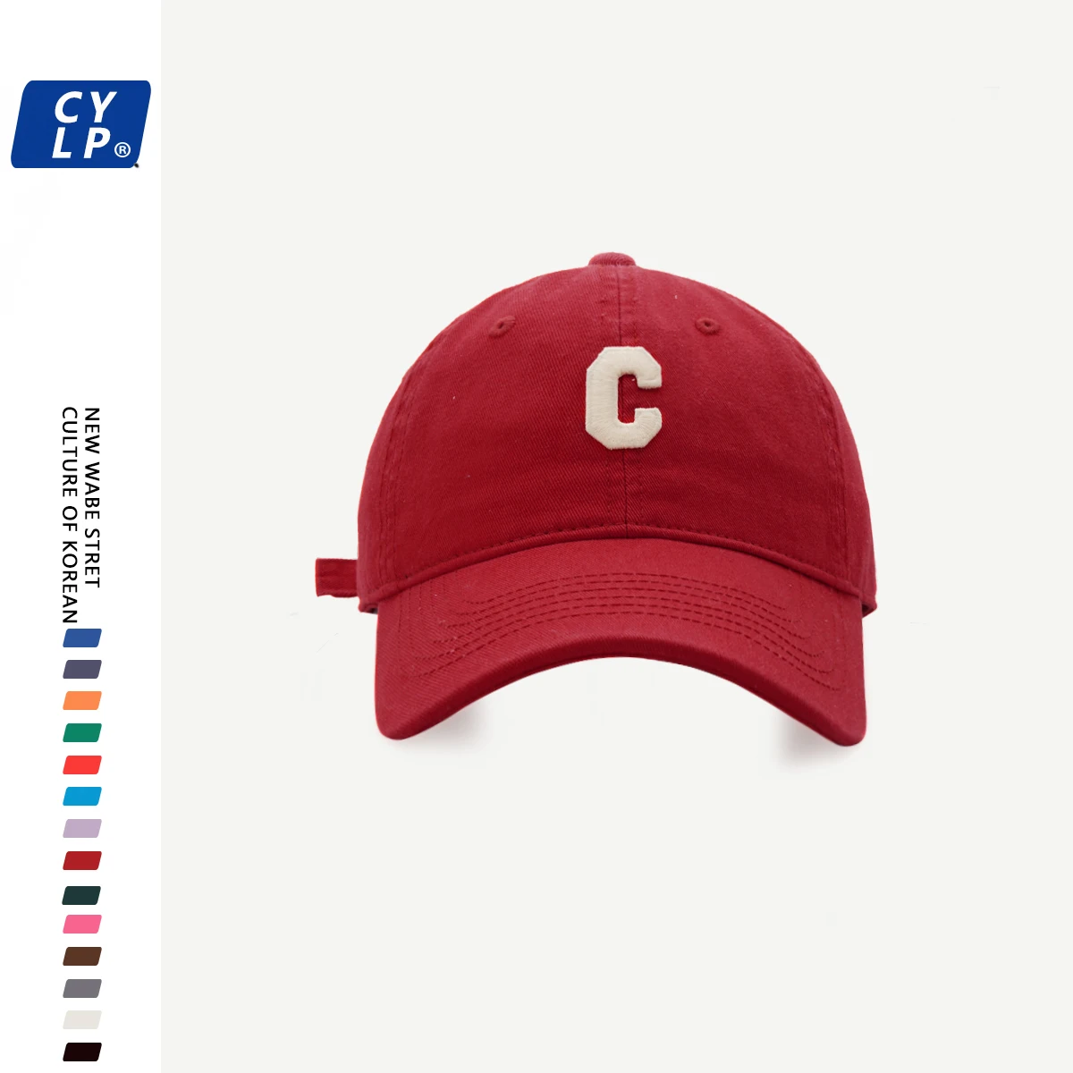 Red 28-new c letter baseball cap