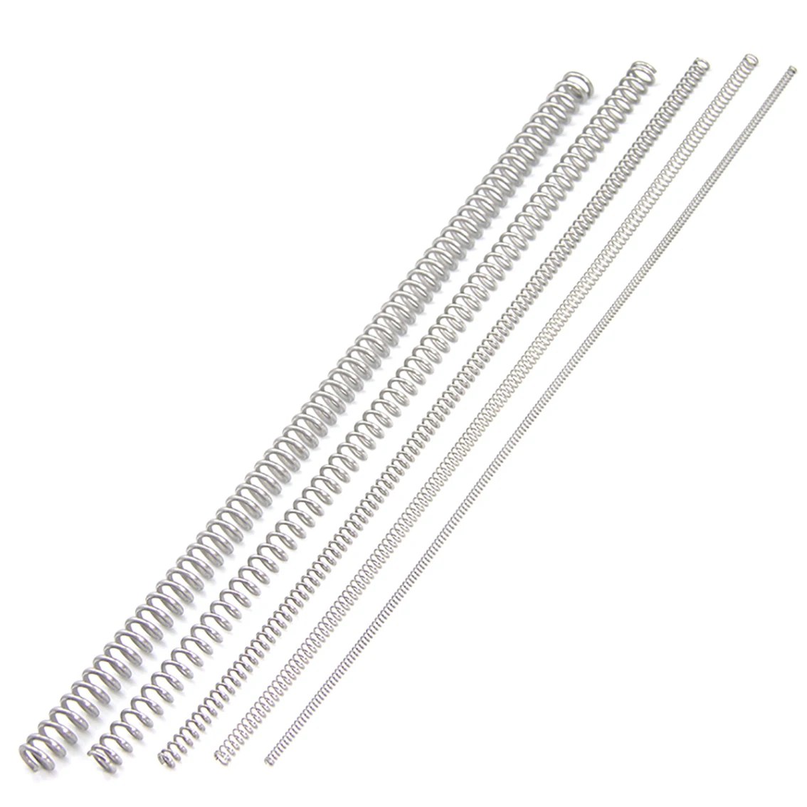 Metalen veren 1/2pcs Drukveer 0,3 mm 0,4 mm 0,5 mm 0,6 mm 0,7 mm 0,8 mm
