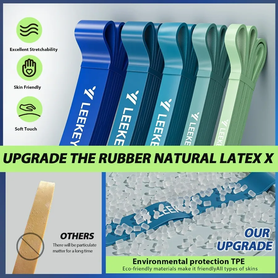 Resistance Bands, Exercise Bands with Handles,Pull Up Assist Bands - Band Set with Door Anchor - Bands for Working Out,Band for