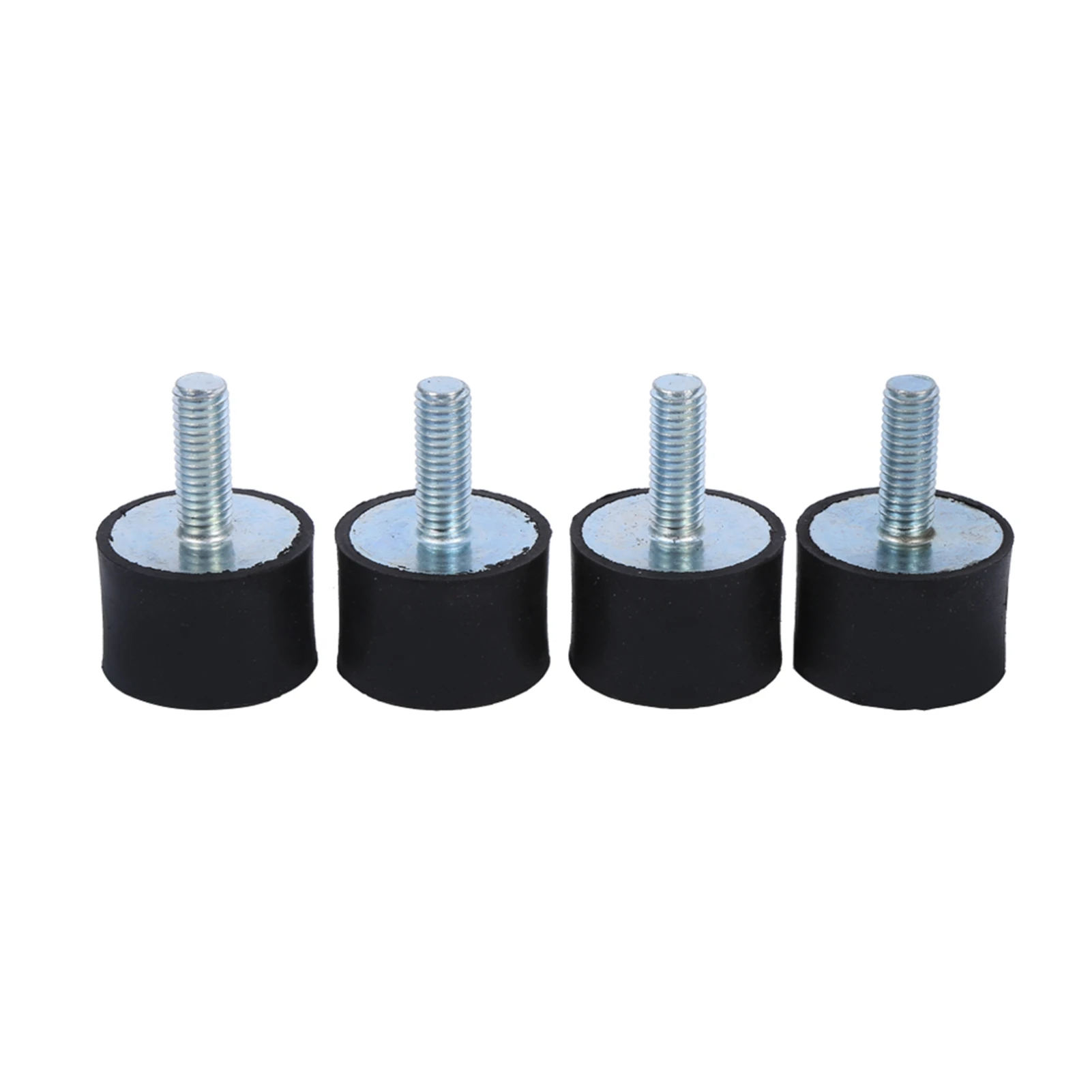 Shock Absorber Buffer Shock Absorber Shock Absorber Insulator Shock Absorber Protector Shock Absorber Cushion Shock Absorbing Tower Parts 4Pcs M8 M6 Male To Female Thread Rubber Shock Absorber Crash Pad Damper Bobbin Mount Anti Vibration Isolator Auto Repair Tools