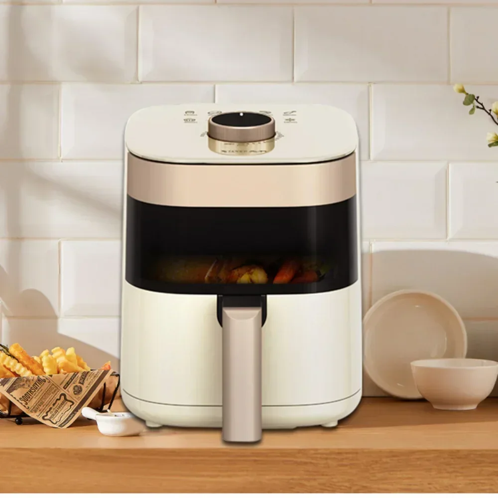 Smart Air Fryers 4.5L Large-capacity Household Multi-functional Smart Oil-free Smokeless Electric Oven AirFryers 220V fryer 4