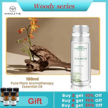 NAMSTE 에센셜 오일, 우디 향기 오일, 전기 디퓨저, 실내 향기, 가정 향 아로마 디퓨저, 100ml 상품 이미지