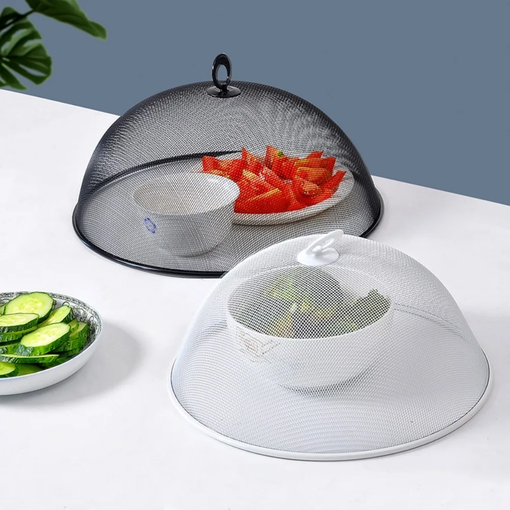 Round Shape Mesh Anti-Flying Dish Cover Food Display Holder
