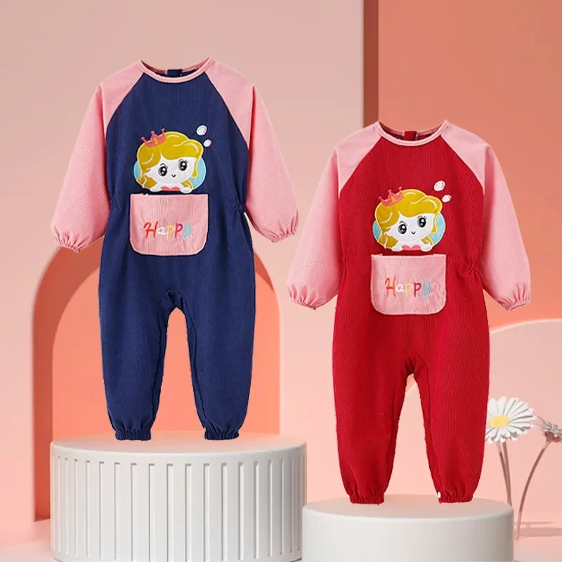 Outdoor Playable Crawling Suit Baby Romper Overalls Autumn Winter Boys Girls Clothes Durable Dirt-resistant Coverall Onesie