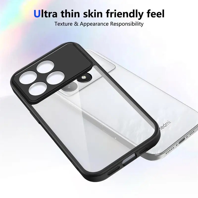 Colorful Luxury Transparent Acrylic Shockproof Ultra-Thin Phone Cover