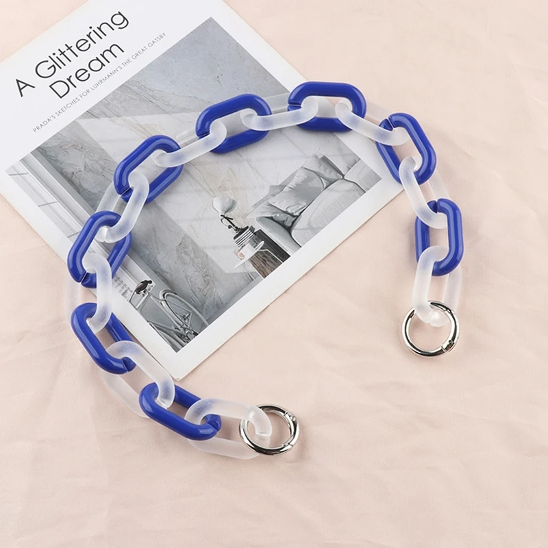 40/60cm Acrylic Replaceable Detachable Bag Chain Strap Purse Handbag Bag Straps Resin Crossbody Shoulder Bag Diy Accessories