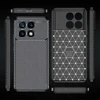 Carbon Fiber Texture Back Cover For Xiaomi Poco X6 Pro 5G Case TPU Soft Shockproof Coque PocoX6Pro Poko Little X 6 X6Pro 6X 5G 5