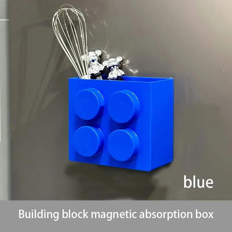 Magnetic wall-mounted narrow-edge kitchen straw, cling film storage box, refrigerator thumbnail 2