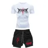 Anime Berserk Compression Set Fitness Suit for Men Quick Dry Compression Shirt+Gym Performance Shorts Running Workout Sportswear 1