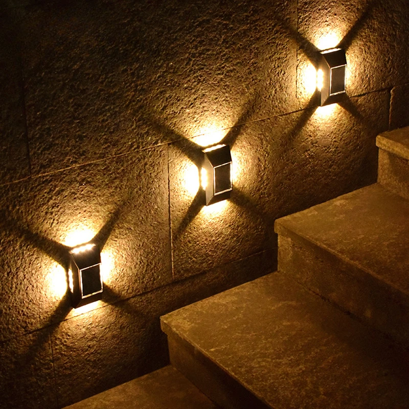 

Настенный светильник на солнечной батарее, наружный водонепроницаемый садовый декоративный светильник для двора, дома, балкона, улицы