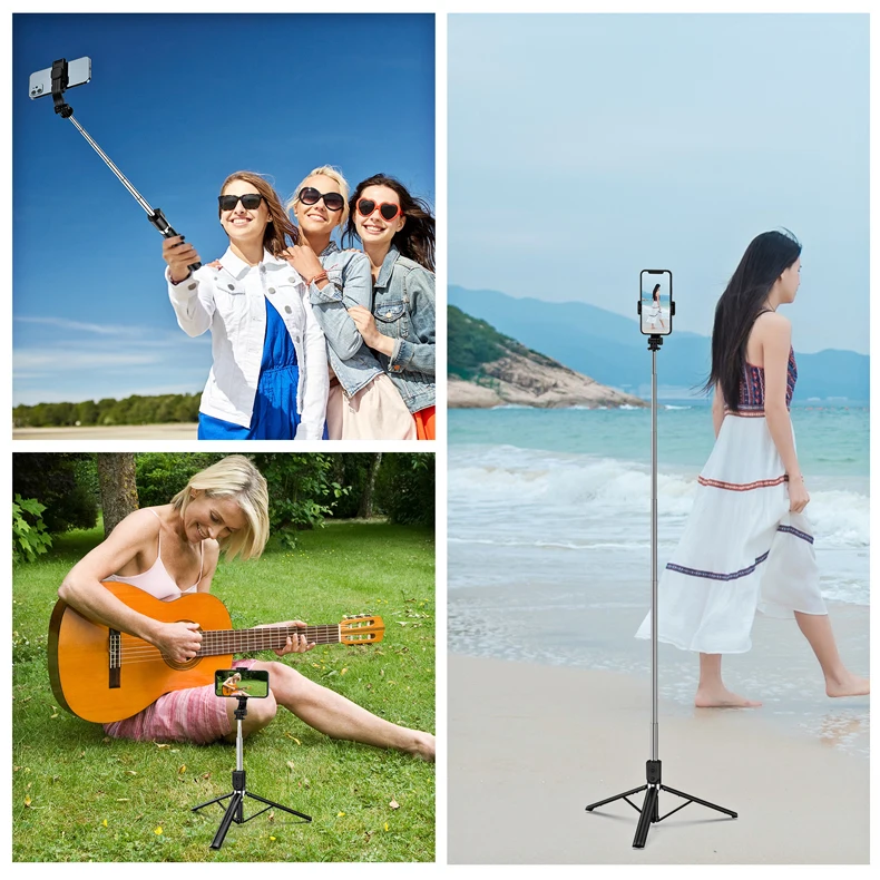 Selfie stick and selfie stand with Wireless connectivity